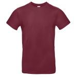 Kurzärmliges Herren-T-Shirt aus Baumwolle, 185 g/m2, B&C farbe bordeaux