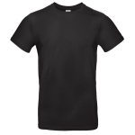 Kurzärmliges Herren-T-Shirt aus Baumwolle, 185 g/m2, B&C farbe schwarz