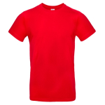 Kurzärmliges Herren-T-Shirt aus Baumwolle, 185 g/m2, B&C farbe rot