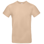 Kurzärmliges Herren-T-Shirt aus Baumwolle, 185 g/m2, B&C farbe beige