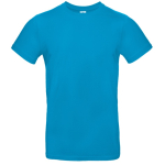 Kurzärmliges Herren-T-Shirt aus Baumwolle, 185 g/m2, B&C farbe lagunenblau