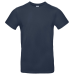 Kurzärmliges Herren-T-Shirt aus Baumwolle, 185 g/m2, B&C farbe marineblau