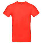 Kurzärmliges Herren-T-Shirt aus Baumwolle, 185 g/m2, B&C farbe dunkelorange