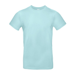 Kurzärmliges Herren-T-Shirt aus Baumwolle, 185 g/m2, B&C farbe pastellblau