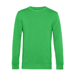 Rundhals-Sweatshirt aus Bio-Baumwolle, 280 g/m2, B&C farbe apfelgrün