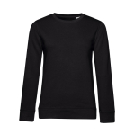 Langärmliges Damen-Sweatshirt aus Baumwolle, 280 g/m2, von B&C farbe schwarz