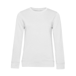 Langärmliges Damen-Sweatshirt aus Baumwolle, 280 g/m2, von B&C farbe weiß