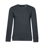 Langärmliges Damen-Sweatshirt aus Baumwolle, 280 g/m2, von B&C farbe dunkelgrau