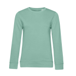 Langärmliges Damen-Sweatshirt aus Baumwolle, 280 g/m2, von B&C farbe mintgrün