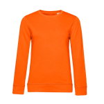 Langärmliges Damen-Sweatshirt aus Baumwolle, 280 g/m2, von B&C farbe dunkelorange