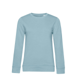 Langärmliges Damen-Sweatshirt aus Baumwolle, 280 g/m2, von B&C farbe blaugrau