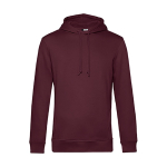 Damen-Sweatshirtjacke aus Baumwolle mit Reißverschluss, 280 g/m2, B&C farbe bordeaux