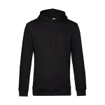 Damen-Sweatshirtjacke aus Baumwolle mit Reißverschluss, 280 g/m2, B&C farbe schwarz