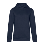 Damen-Sweatshirt aus recycelter Baumwolle und Polyester, 280 g/m2, B&C farbe marineblau