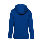 Damen-Sweatshirtjacke aus Baumwolle mit Reißverschluss, 280 g/m2, B&C farbe köngisblau