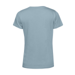 Damen-T-Shirt aus Bio-Baumwolle mit kurzen Ärmeln, 150 g/m2, B&C farbe blaugrau