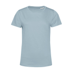 Damen-T-Shirt aus Bio-Baumwolle mit kurzen Ärmeln, 150 g/m2, B&C farbe blaugrau