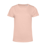 Damen-T-Shirt aus Bio-Baumwolle mit kurzen Ärmeln, 150 g/m2, B&C farbe pastellrose