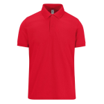 Klassisches Unisex-Kurzarm-Poloshirt aus Baumwolle, 180 g/m2, B&C farbe rot