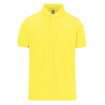 Klassisches Unisex-Kurzarm-Poloshirt aus Baumwolle, 180 g/m2, B&C farbe gelb