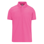 Klassisches Unisex-Kurzarm-Poloshirt aus Baumwolle, 180 g/m2, B&C farbe rosa