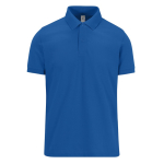 Klassisches Unisex-Kurzarm-Poloshirt aus Baumwolle, 180 g/m2, B&C farbe köngisblau