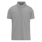 Klassisches Unisex-Kurzarm-Poloshirt aus Baumwolle, 180 g/m2, B&C farbe grau mamoriert