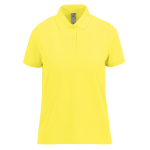 Klassisches Kurzarm-Poloshirt aus Baumwolle für Damen, 180 g/m2, B&C farbe gelb