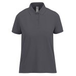 Klassisches Kurzarm-Poloshirt aus Baumwolle für Damen, 180 g/m2, B&C farbe dunkelgrau