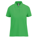 Klassisches Kurzarm-Poloshirt aus Baumwolle für Damen, 180 g/m2, B&C farbe apfelgrün