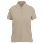 Klassisches Kurzarm-Poloshirt aus Baumwolle für Damen, 180 g/m2, B&C farbe sandbraun