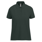 Klassisches Kurzarm-Poloshirt aus Baumwolle für Damen, 180 g/m2, B&C farbe waldgrün