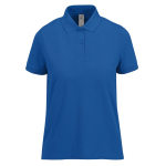 Klassisches Kurzarm-Poloshirt aus Baumwolle für Damen, 180 g/m2, B&C farbe köngisblau