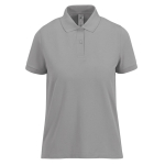 Klassisches Kurzarm-Poloshirt aus Baumwolle für Damen, 180 g/m2, B&C farbe grau mamoriert