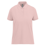 Klassisches Kurzarm-Poloshirt aus Baumwolle für Damen, 180 g/m2, B&C farbe pastellrose