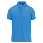 Unisex-Basic-Kurzarm-Poloshirt aus Baumwolle, 210 g/m2, B&C farbe blau