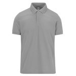 Unisex-Basic-Kurzarm-Poloshirt aus Baumwolle, 210 g/m2, B&C farbe grau mamoriert