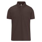 Unisex-Basic-Kurzarm-Poloshirt aus Baumwolle, 210 g/m2, B&C farbe dunkelbraun