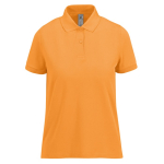 Basic-Baumwollpoloshirt für Damen mit kurzen Ärmeln, 210 g/m2, B&C farbe orange