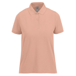 Basic-Baumwollpoloshirt für Damen mit kurzen Ärmeln, 210 g/m2, B&C farbe farbe nude