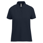 Basic-Baumwollpoloshirt für Damen mit kurzen Ärmeln, 210 g/m2, B&C farbe marineblau