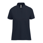 Basic-Baumwollpoloshirt für Damen mit kurzen Ärmeln, 210 g/m2, B&C farbe marineblau