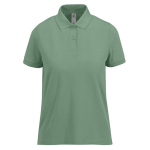 Basic-Baumwollpoloshirt für Damen mit kurzen Ärmeln, 210 g/m2, B&C farbe olivgrün