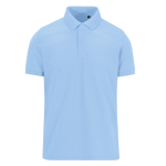 Farbiges Kurzarm-Poloshirt aus Polyester und Baumwolle, 180 g/m2, B&C farbe pastellblau