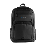 Wasserfester Laptop-Rucksack mit mehreren Fächern 15'' farbe schwarz Ansicht mit Druckbereich