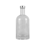 Glasflasche mit Aluminiumverschluss mit Logo, 750 ml farbe transparent erste Ansicht