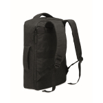 Rucksack aus RPET mit Marmoreffekt und Trolleyhalterung, 15'' farbe schwarz zweite Ansicht