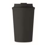 Doppelwandiger Becher aus Mais, 350 ml farbe schwarz vierte Ansicht