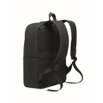 RPET-Rucksack mit Fächern für Laptop und Tablet, 10'' und 15'' farbe schwarz neunte Ansicht