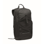 Wasserfester Rucksack mit reflektierendem Band, 15'' farbe schwarz